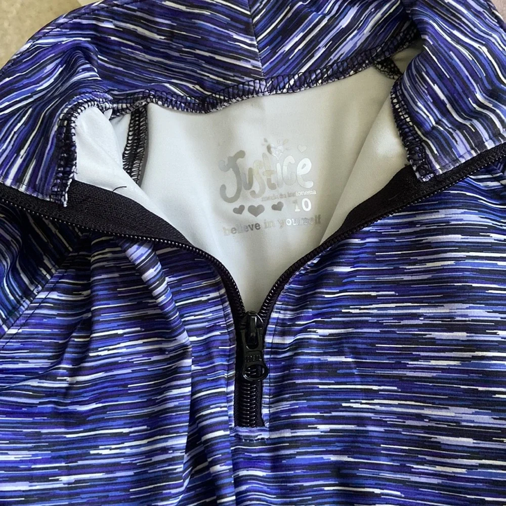 JUSTICE ACTIVEWEAR HALF ZIP PULLOVER FOR GIRLS!!